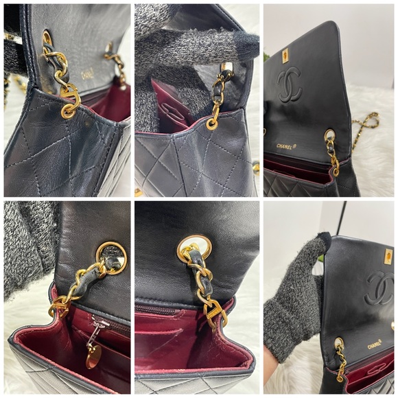 Vintage Full Flap Bag Quilted Lambskin Medium - Picture 12 of 16